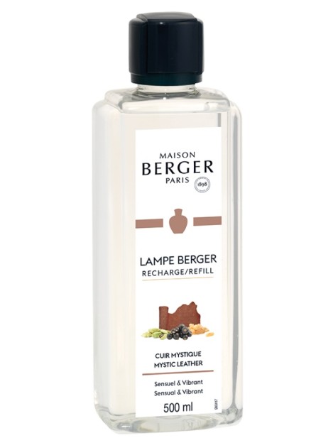 Berger Lampe Ricarica Lampada Profumo Per Ambiente Cuir Mystique - 500 Ml