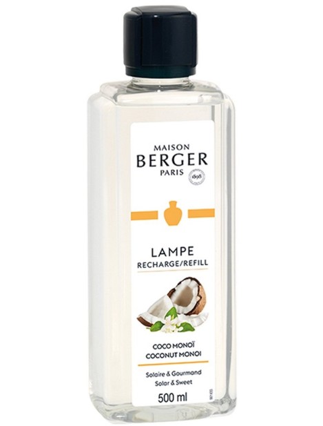 Berger Lampe Ricarica Lampada Profumo Per Ambiente Coco Monoï - 500 Ml