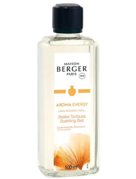 Berger Aroma Energy Ricarica Lampada Profumo Per Ambiente Zestes Toniques - 500 Ml