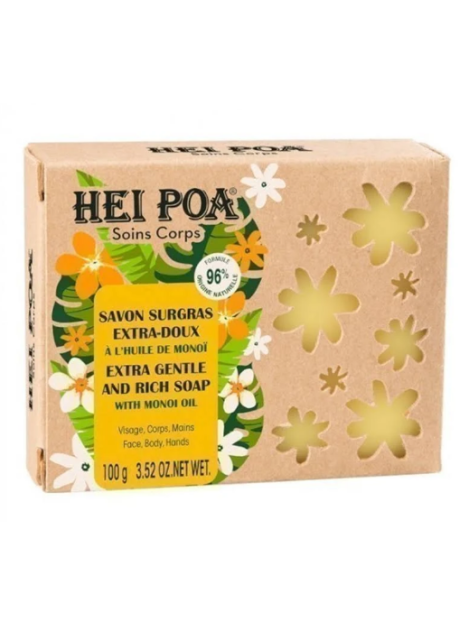 Hei Poa Sapone Extra Delicato E Ricco Di Olio Di Monoi - 100 G