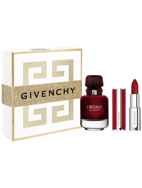 Givenchy Cofanetto L'interdit Rouge Eau De Parfum 50 Ml + Le Rouge N°37 Deep Velvet