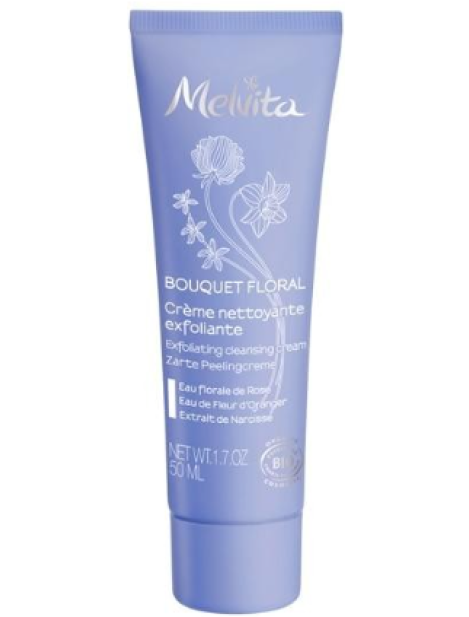 Melvita Bouquet Floral Crème Nettoyante Exfoliante Crema Detergente Esfoliante 50 Ml