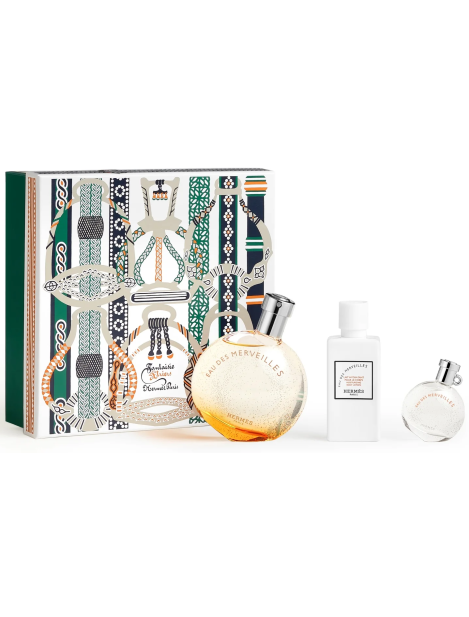 Hermès Cofanetto Eau Des Merveilles Eau De Toilette 50 Ml + Eau De Toilette Travel Spray 7,5 Ml + Lozione Corpo 40 Ml