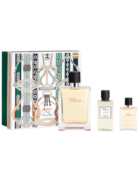 Hermès Cofanetto Terre D'hermes Eau De Toilette Uomo 100 Ml + Eau De Toilette 12,5 Ml + Lozione Dopobarba 40 Ml