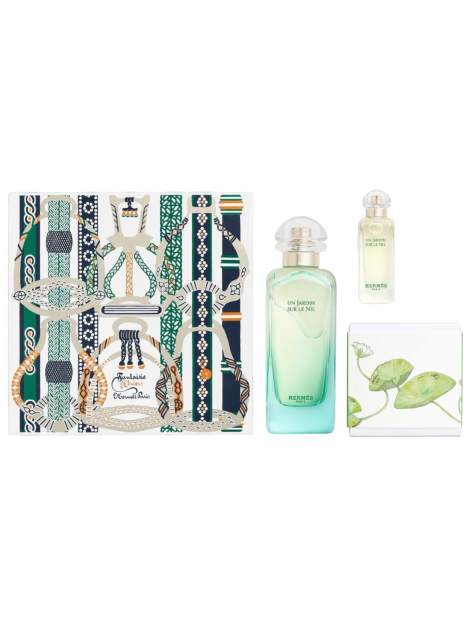 Hermès Cofanetto Un Jardin Sur Le Nil Eau De Toilette 100 Ml + Eau De Toilette Travel Spray 7,5 Ml + Sapone Profumato 50 G