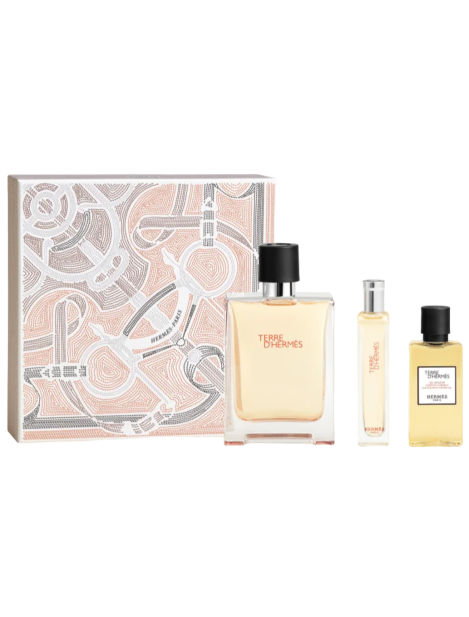 Hermès Cofanetto Eau De Toilette Uomo 100 Ml Vapo + Eau De Toilette Uomo 15 Ml Vapo - Travel Size + Gel Doccia 40 Ml