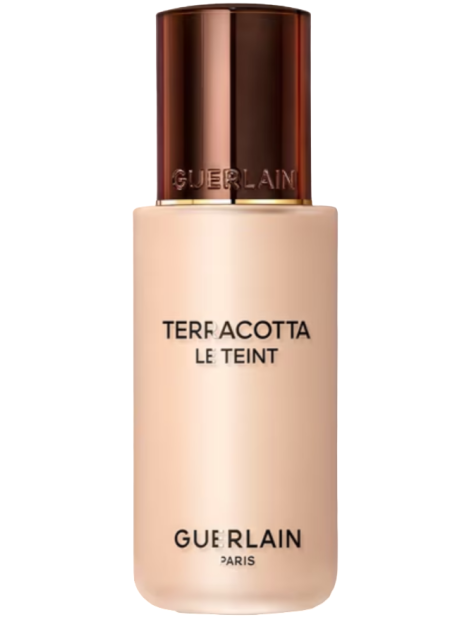 Guerlain Terracotta Le Teint – Fondotinta Fluida Effetto Bonne Mine Tenuta 24H 1C Freddo / Rosato