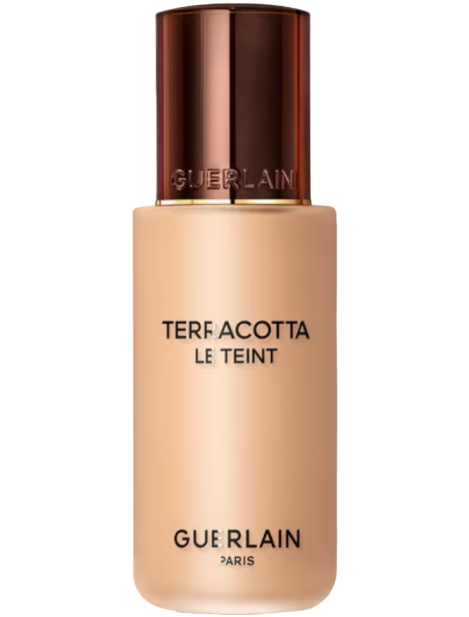 Guerlain Terracotta Le Teint – Fondotinta Fluida Effetto Bonne Mine Tenuta 24H 3W Caldo / Dorato