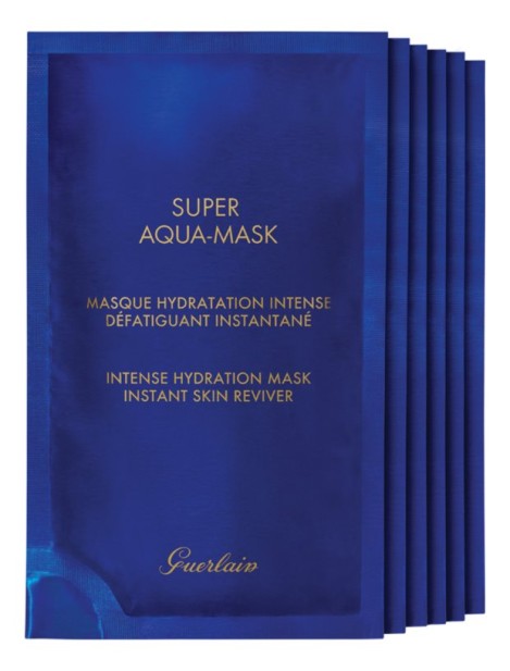 Guerlain Super Aqua Intense Maschera Viso Idratante In Tessuto - 6Pz