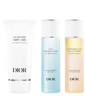 Dior Cofanetto Le Demaquillage Kit 3 X 50 Ml La Mousse Off/on 50 Ml + Le Demaquillant Yeux & Levres Makeup Remover 50 Ml + L'eau Demaquillante Micellar Water 50 Ml