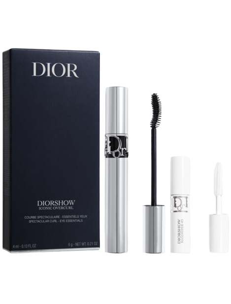 Dior Cofanetto Diorshow Iconic Overcurl Mascara Tonalità 090 Black + Diorshow Maximizer 4D Base Mascara Siero 4 Ml