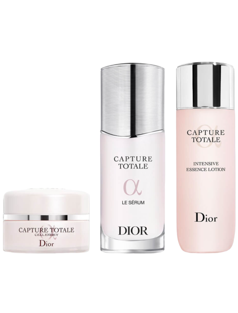 Dior Cofanetto Capture Totale Intensive Essence Lotion 50 Ml + Capture Totale Le Sérum 50 Ml + Capture Totale Crema Rassodante E Correzione Rughe 15 Ml