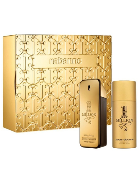 Paco Rabanne Cofanetto 1 Million Eau De Toilette Uomo 100 Ml + Deodorante Spray 150 Ml