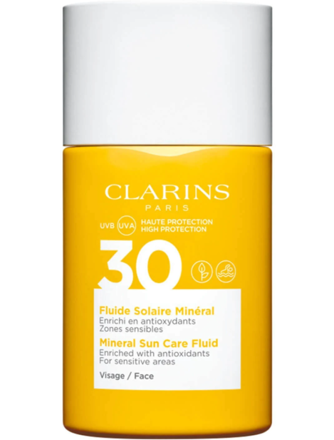 Clarins Mineral Sun Care Fluid Spf 30 – Fluido Solare Minerale Viso 30 Ml