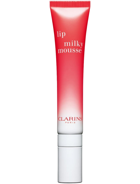 Clarins Lip Milky Mousse – Panna Montata Per Le Labbra Colore E Idratazione 01 Milky Strawberry
