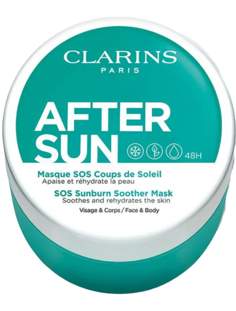 Clarins After Sun Sos Sunburn Soother Mask – Maschera Lenitiva Per Scottature Solari 100 Ml