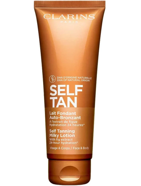 Clarins Self Tan Self Tanning Milky Lotion – Latte Fondente Autoabbronzante Viso E Corpo 125 Ml