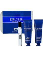 Mont Blanc Cofanetto Explorer Ultra Blue Eau De Parfum + Crema Viso + Gel Detergente - 3 Pz
