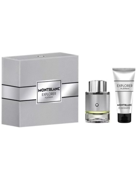 Montblanc Cofanetto Explorer Platinum Eau De Parfum 50 Ml Eau De Parfum + Shower Gel 100 Ml