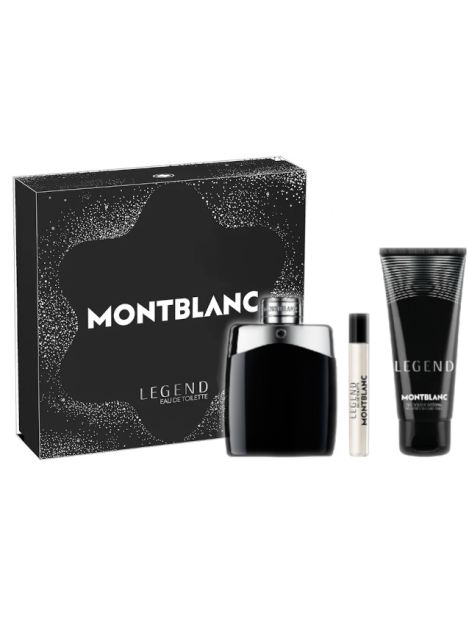 Montblanc Cofanetto Legend Eau De Toilette 100 Ml + Eau De Toilette Travel Spray 7,5 Ml + Gel Doccia 100 Ml