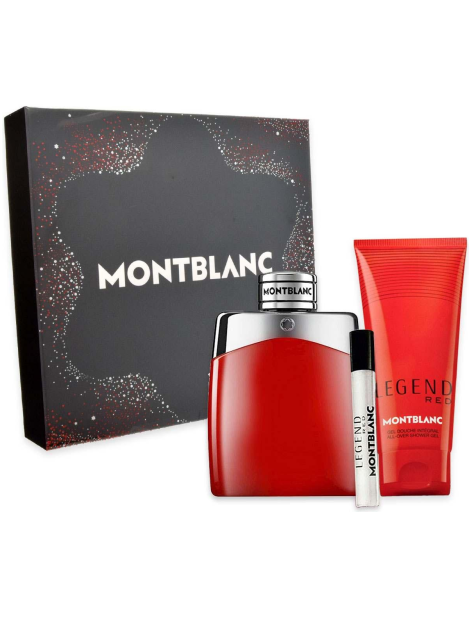 Montblanc Cofanetto Legend Red Eau De Parfum 100 Ml + Eau De Parfum Travel Spray 7,5 Ml + Gel Doccia 100 Ml