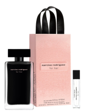 Narciso Rodriguez For Her Set Eau De Toilette 100 Ml Pure Musc Eau De Parfum Purse Spray 10ml