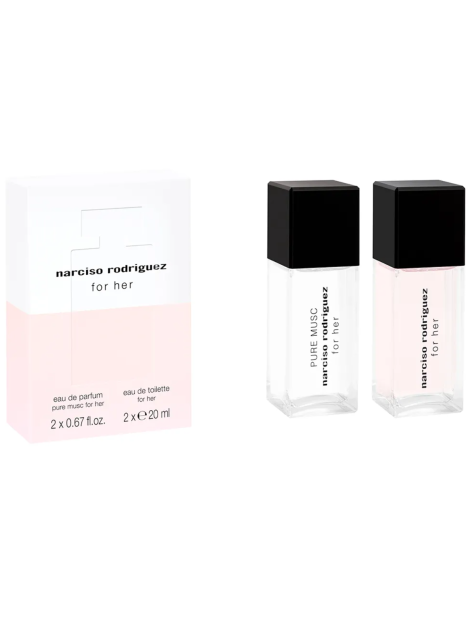 Narciso Rodriguez Duo For Her Pure Musc + For Her Eau De Toilette Eau De Toilette + Eau De Parfum 2X20 Ml Donna