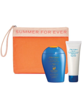 Shiseido Cofanetto Sun Protection Essentials Protezione Solare + Emulsione Doposole + Pochette - 3pz