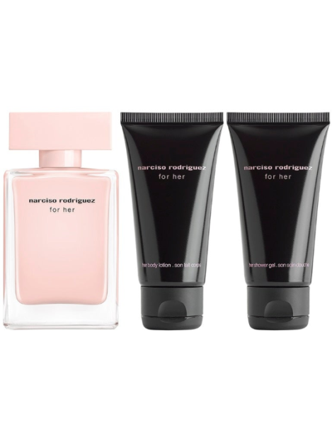 Narciso Rodriguez Cofanetto Narciso Rodriguez For Her Eau De Parfum 50 Ml + Shower Gel 50 Ml + Body Lotion 50 Ml