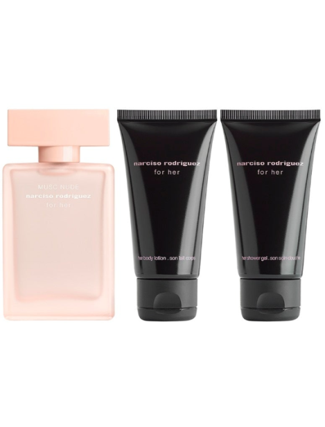 Narciso Rodriguez Cofanetto Musc Nude Narciso Rodriguez For Her Eau De Parfum Donna 50 Ml + Body Lotion 50 Ml + Shower Gel 50 Ml