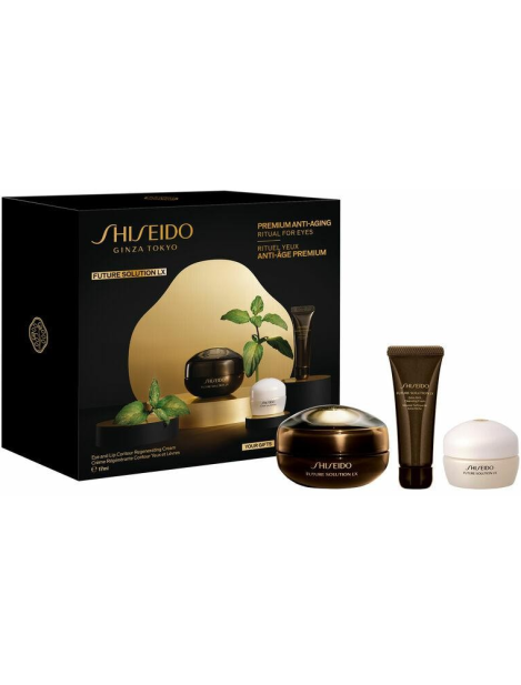 Shiseido Future Solution Lx Eye Cofanetto Crema Occhi E Labbra + Schiuma Detergente + Crema Giorno Rigenerativa