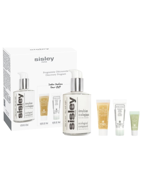 Sisley Cofanetto Programme Decouverte Discovery Program - Emulsione Idratante Formula Avanzata + Gel Detergente + Trattamento Anti-Età + Masquera Contorno Occhi