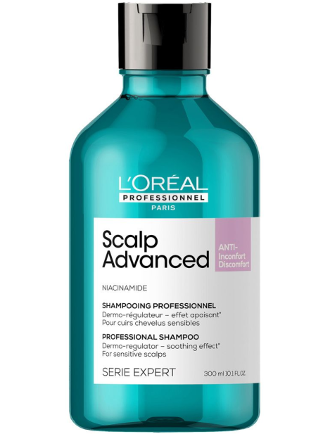 L'oréal Paris Professionnel Scalp Advanced Anti-Discomfort – Shampoo Professionale Lenitivo Per Cuoio Capelluto Sensibile 300 Ml