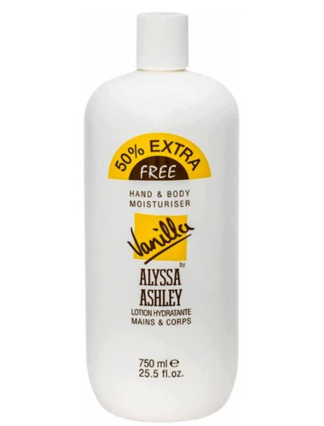 Alyssa Ashley Vanilla Hand & Body Moisturiser – Lozione Idratante Mani E Corpo Alla Vaniglia 750 Ml