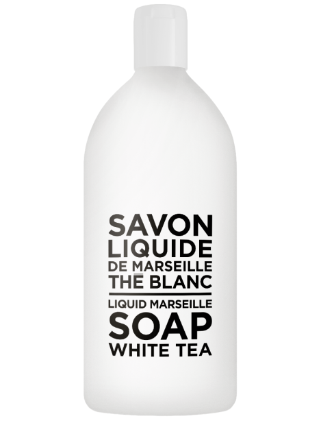 Compagnie De Provence Savon Liquide De Marseille The Blanc Liquid Marseille Soap White Tea Sapone Liquido Ricarica 1 L