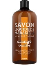 Compagnie De Provence Sapone Liquido Marsiglia Con Olio D'oliva Orange Confite 1l Ricarica