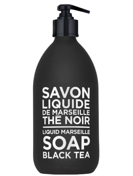 Compagnie De Provence Savon Liquide De Marseille The Noir Liquid Marseille Soap Black Tea Sapone Liquido 500 Ml