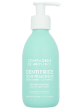 Compagnie De Provence Dentifrice Soin Fraicheur Refreshing Toothpaste Mente Poivrée Bio Organic Peppermint Dentifricio 180 Ml