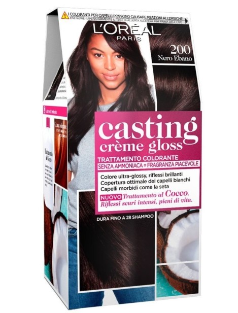 L'oréal Casting Crème Gloss Trattamento Colorante - 200 Nero Ebano