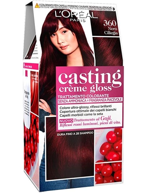 L'oréal Casting Crème Gloss Trattamento Colorante - 360 Nero Ciliegia