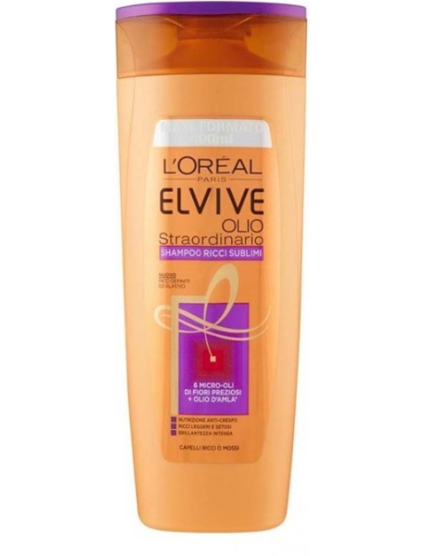 L’oreal Elvive Olio Straordinario Shampoo Ricci Sublimi Per Capelli Ricci E Secchi - 400Ml