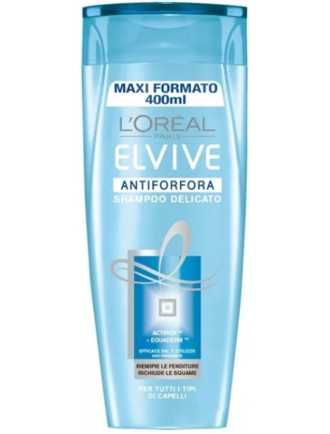 L’oreal Elvive Shampoo Antiforfora Delicato Con Actirox - 400Ml