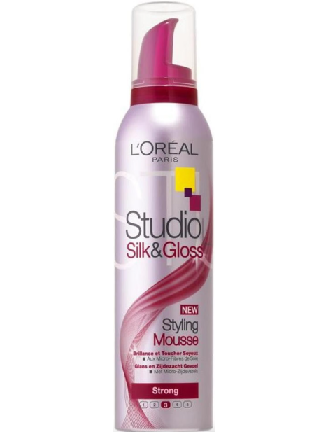 L’oreal Studio Line Silk&Gloss Mousse Extra Forte - 150Ml