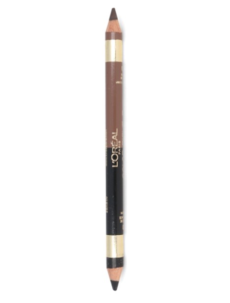 L'oréal Color Riche Duo Eyes & Eybrow Pencil - 01 Medium - 10 Ebony Black