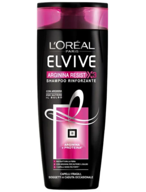 L’oreal Elvive Arginina Resist X3 Shampoo Rinforzante Per Capelli Fragili - 400Ml