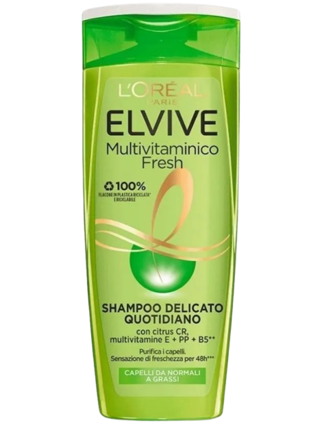 L’oreal Elvive Multivitaminico Fresh Shampoo Delicato - 400Ml