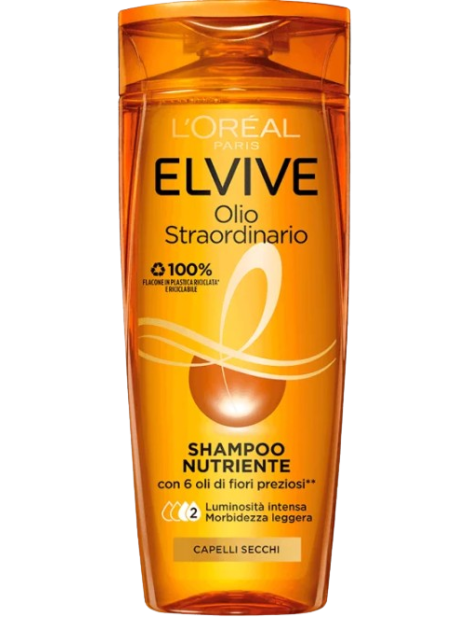 L’oreal Elvive Olio Straordinario Shampoo Nutriente Per Capelli Secchi O Spenti - 400Ml