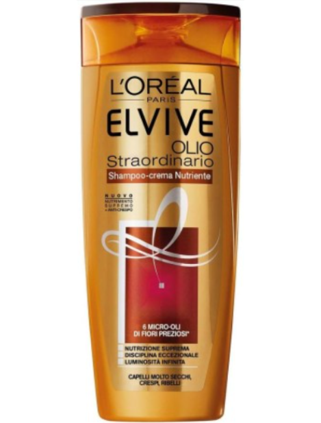 L'oreal Paris Elvive Shampoo Olio Straordinario Shampoo Capelli Secchi 400 Ml