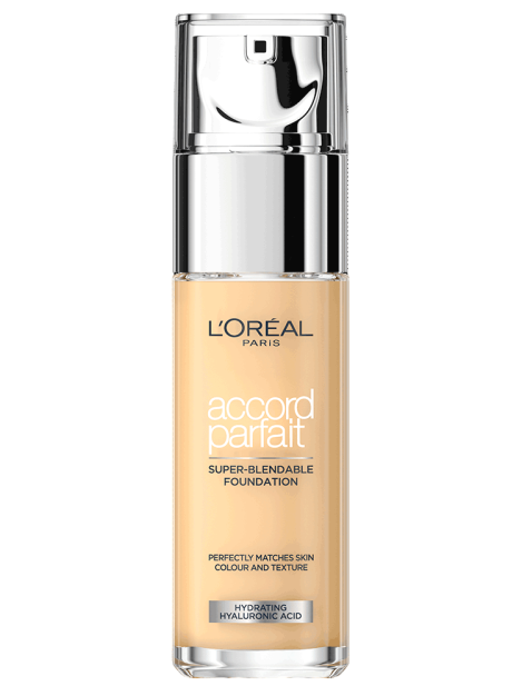 L'oréal Paris Accord Parfait Fondotinta Fluido Naturale Con Acido Ialuronico Idratante - 1R/1C Rose Ivory