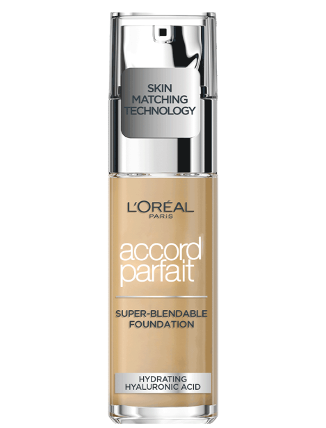 L'oréal Paris Accord Parfait Fondotinta Fluido Naturale Con Acido Ialuronico Idratante - 4N Beige